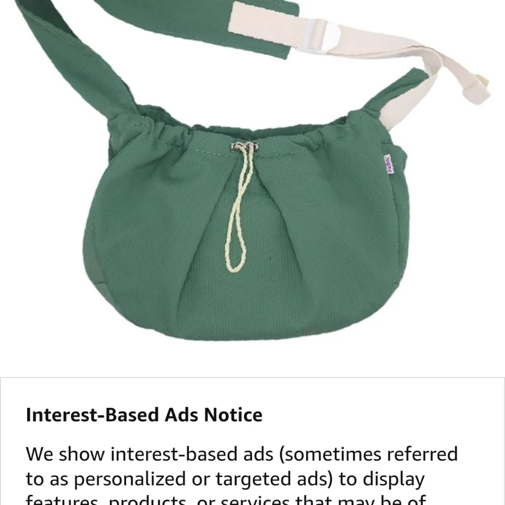 Green Pet Sling Carrier for Small Animals New Never Worn